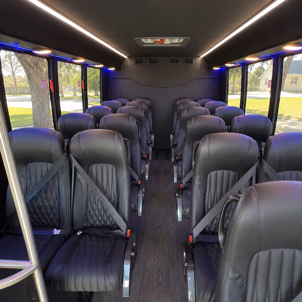grand junction 28 passenger minibus interior