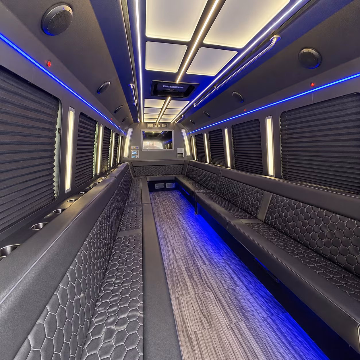 grand junction 30 passenger party bus interior
