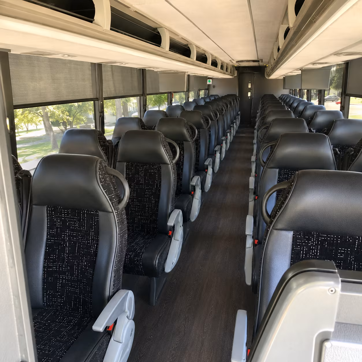 grand junction 56 passenger charter bus interior